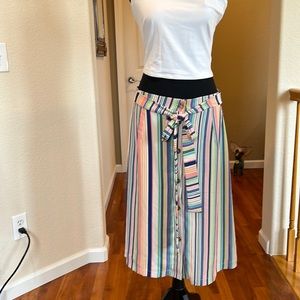 NWT LLove key west button up skirt